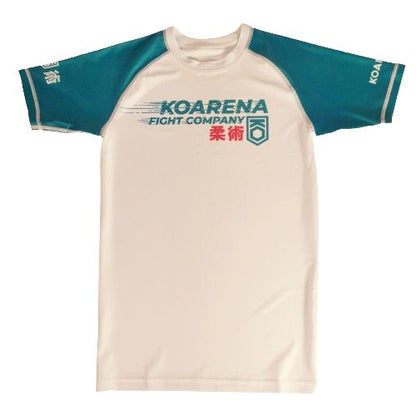 KOARENA Rashguard SS Fast, weiss-grün