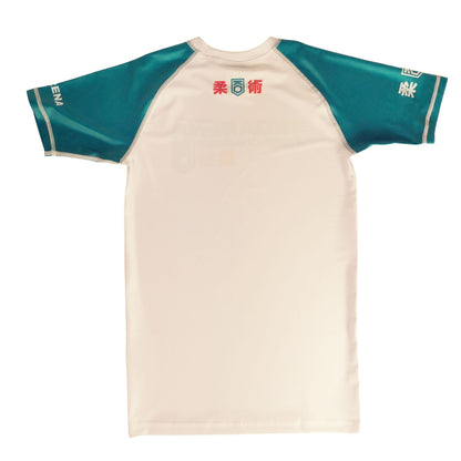 KOARENA Rashguard SS Fast, weiss-grün