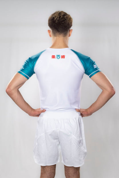 KOARENA Rashguard SS Fast, weiss-grün