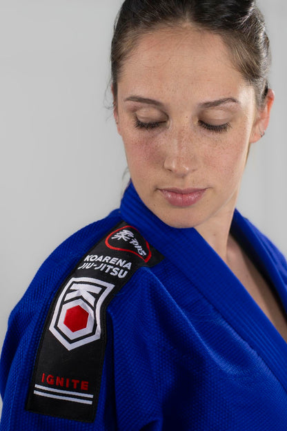 KOARENA Damen BJJ Gi Ignite, blau