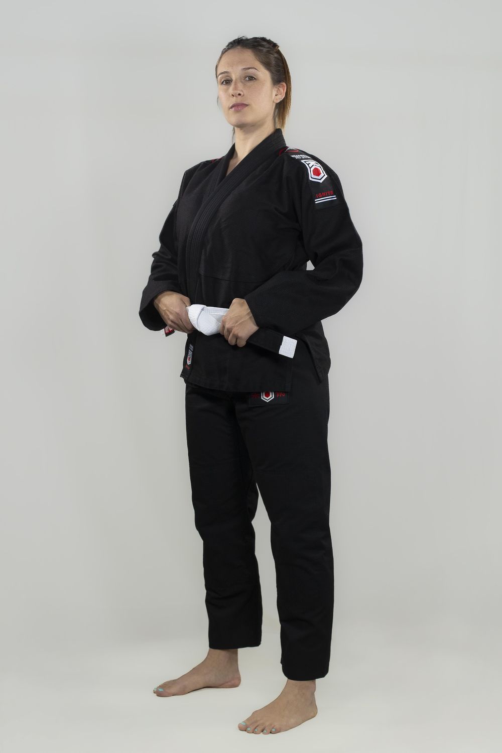 KOARENA Damen BJJ Gi Ignite, schwarz