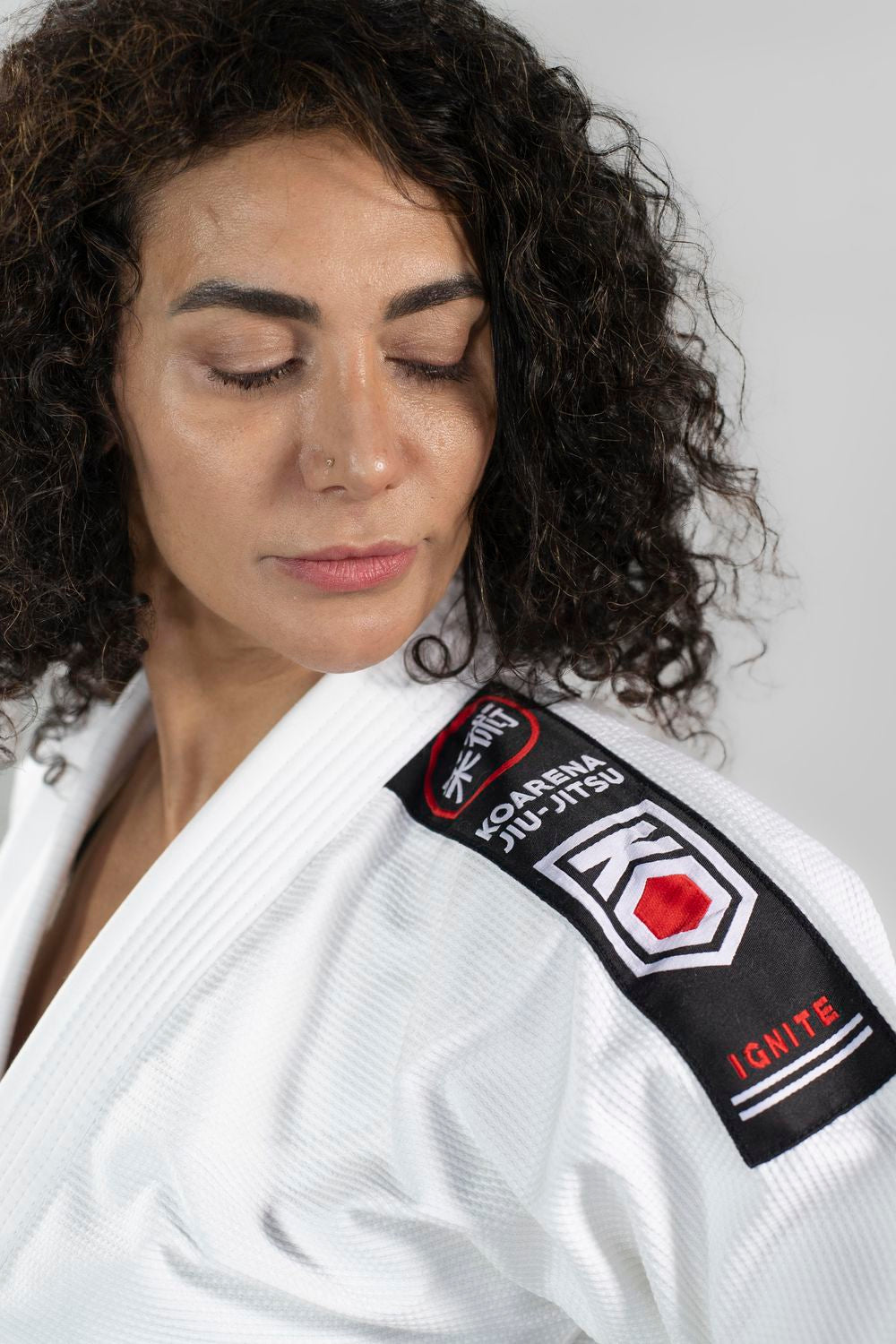 KOARENA Damen BJJ Gi Ignite, weiss