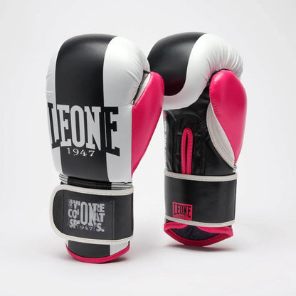 Leone 1947 Boxhandschuhe Color Block, schwarz-rosa