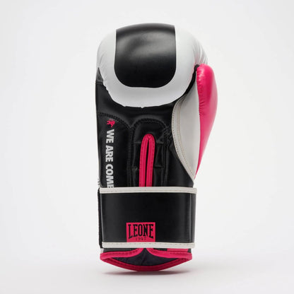Leone 1947 Boxhandschuhe Color Block, schwarz-rosa