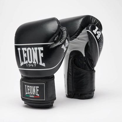 Leone 1947 Boxhandschuhe GN057 Velcro Shock Pro, schwarz-weiss