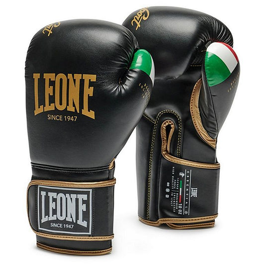 Leone 1947 Boxhandschuhe Il Tecnico 2 GN211, schwarz-gold