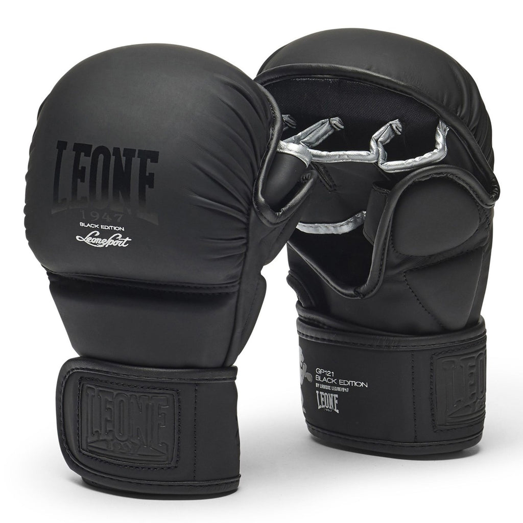 Leone 1947 MMA Sparring Handschuhe Black Edition, schwarz