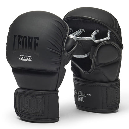 Leone 1947 MMA Sparring Handschuhe Black Edition, schwarz
