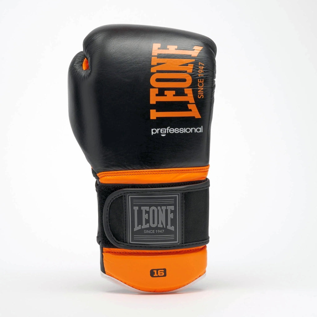 Leone 1947 Boxhandschuhe Professional 2, schwarz-orange