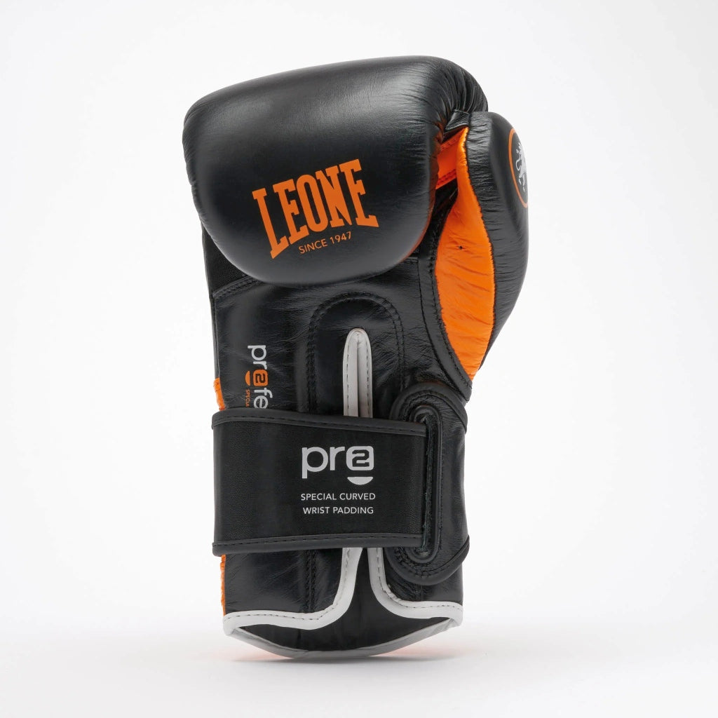 Leone 1947 Boxhandschuhe Professional 2, schwarz-orange