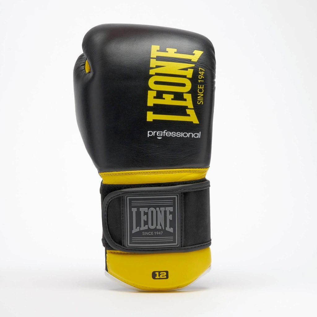 Leone 1947 Boxhandschuhe Professional 2, schwarz-gelb