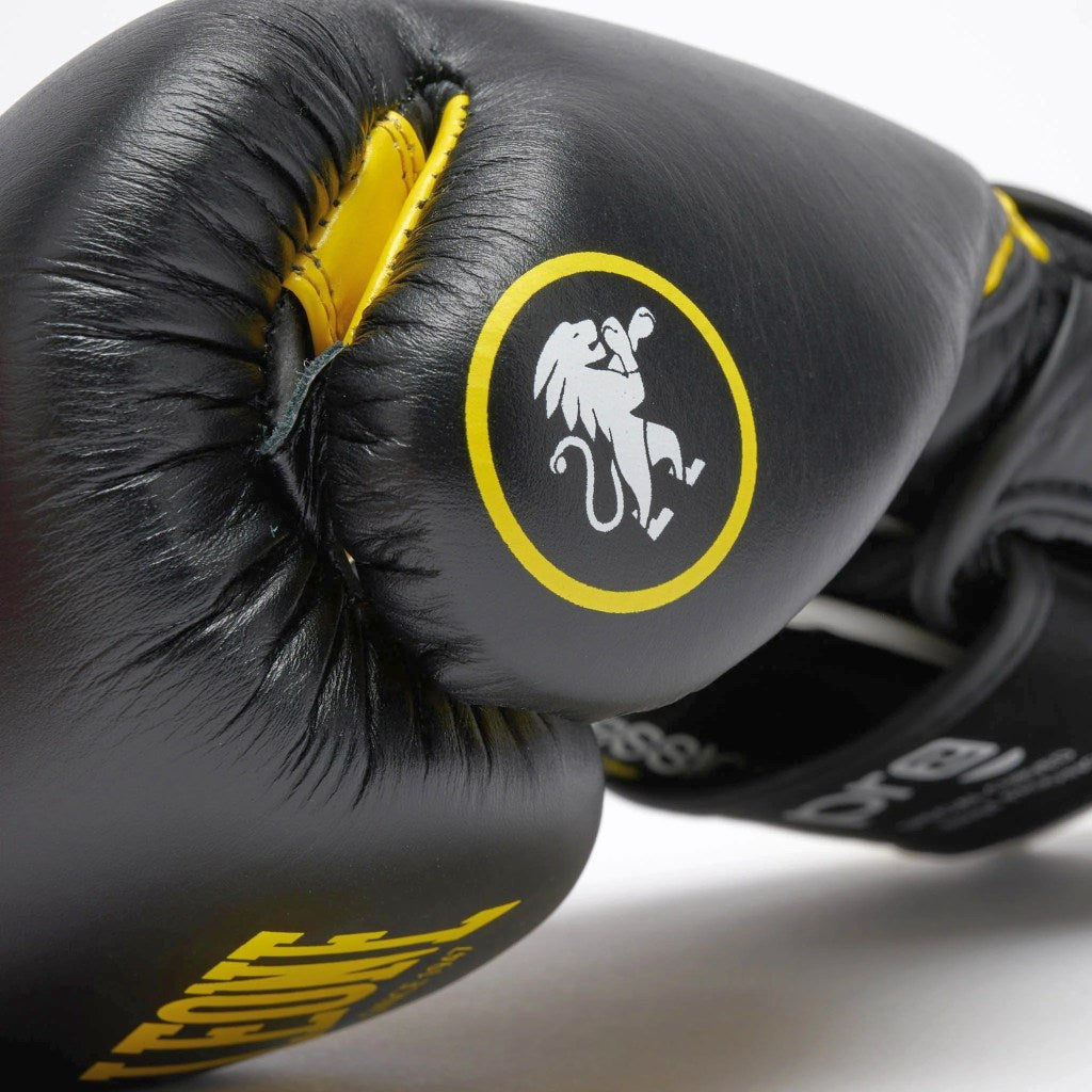 Leone 1947 Boxhandschuhe Professional 2, schwarz-gelb