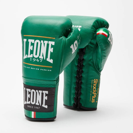 Leone 1947 Boxhandschuhe GN102L Shock Plus Lace Up, gruen