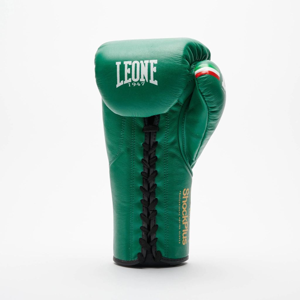 Leone 1947 Boxhandschuhe GN102L Shock Plus Lace Up, gruen