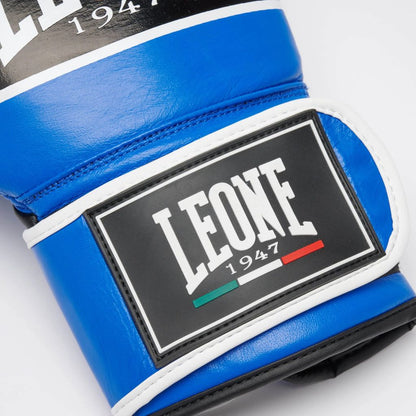 Leone 1947 Boxhandschuhe GN057 Velcro Shock Pro, blau-schwarz