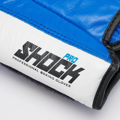 Leone 1947 Boxhandschuhe GN057 Velcro Shock Pro, blau-schwarz