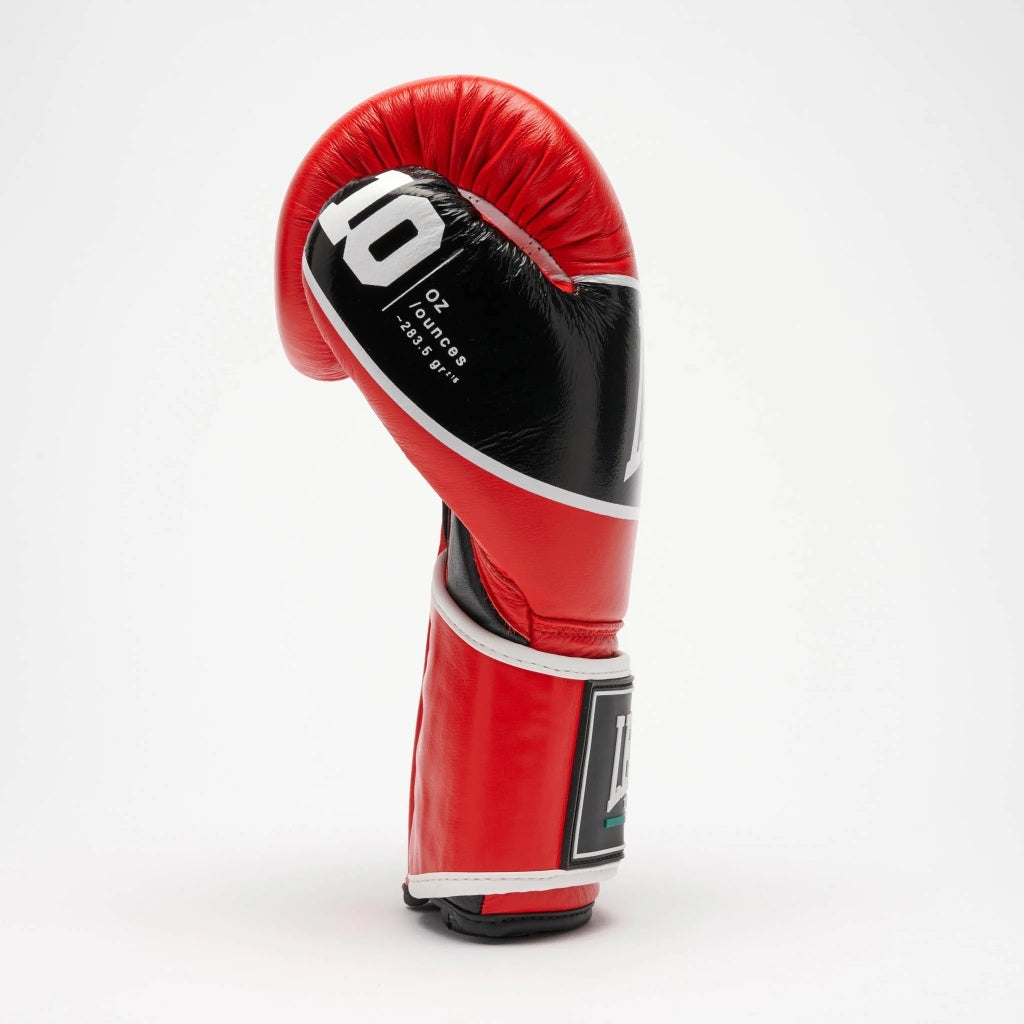 Leone 1947 Boxhandschuhe GN057 Velcro Shock Pro, rot-schwarz