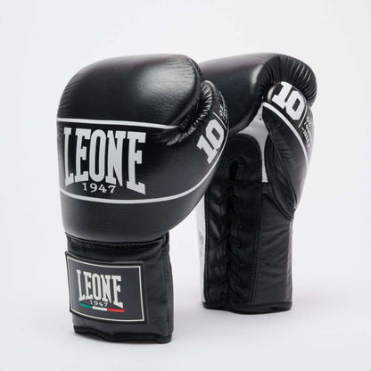 Leone 1947 Boxhandschuhe GN057L Shock Pro Lace Up, schwarz