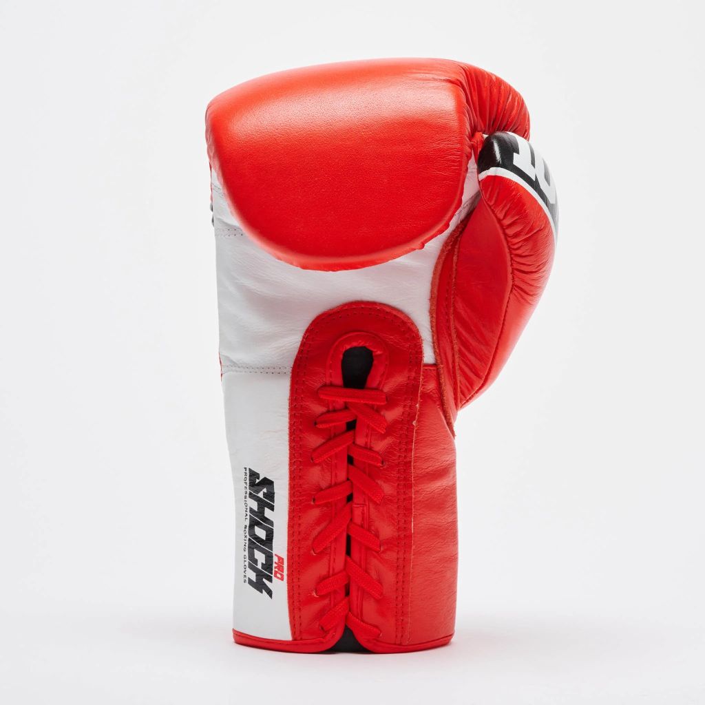 Leone 1947 Boxhandschuhe GN057L Shock Pro Lace Up, rot
