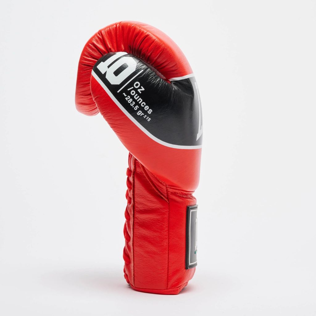 Leone 1947 Boxhandschuhe GN057L Shock Pro Lace Up, rot