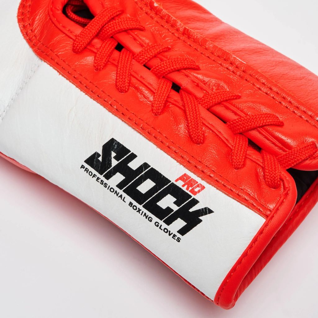 Leone 1947 Boxhandschuhe GN057L Shock Pro Lace Up, rot