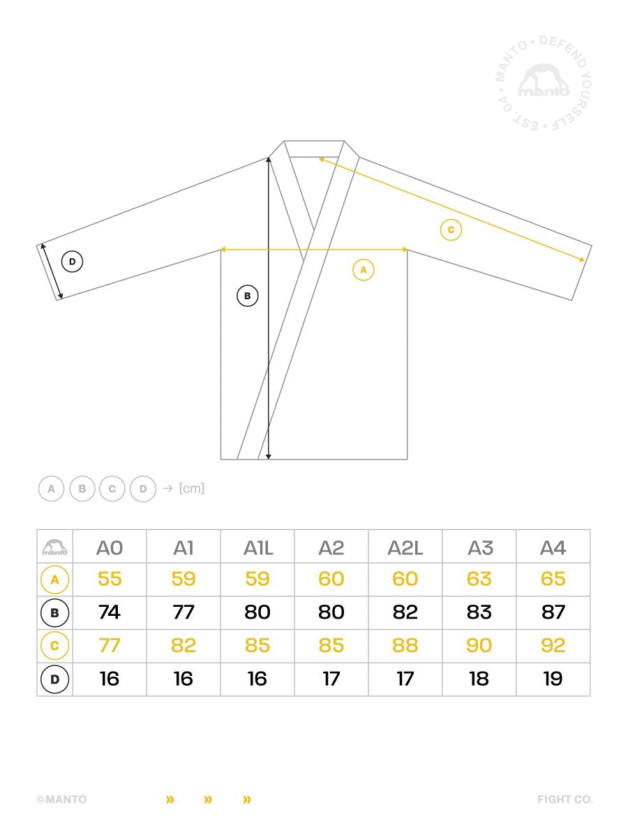 MANTO BJJ Gi Miko, weiss