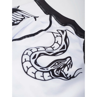 Manto Rashguard LS Miko, weiss-schwarz
