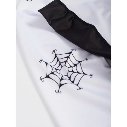 Manto Rashguard LS Miko, weiss-schwarz