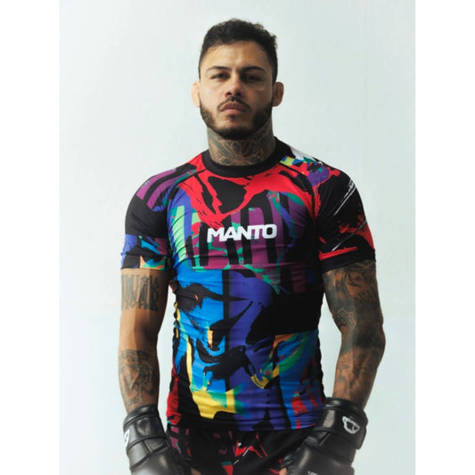 Manto Rashguard SS Rave, mehrfarbig