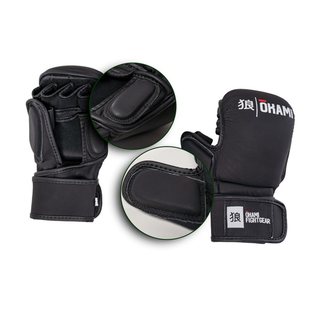Okami MMA Sparring Handschuhe Hi Pro, schwarz