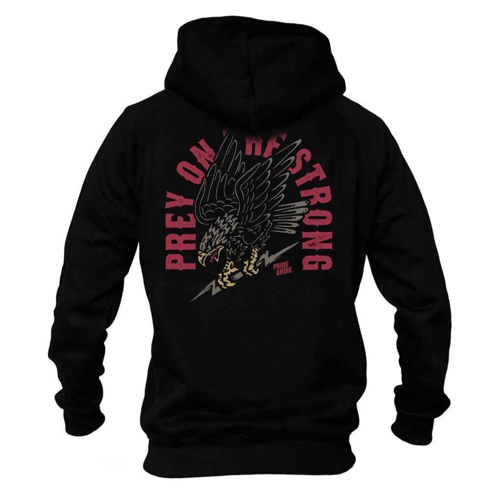 Pride Or Die Kapuzenpullover Prey On The Strong, schwarz