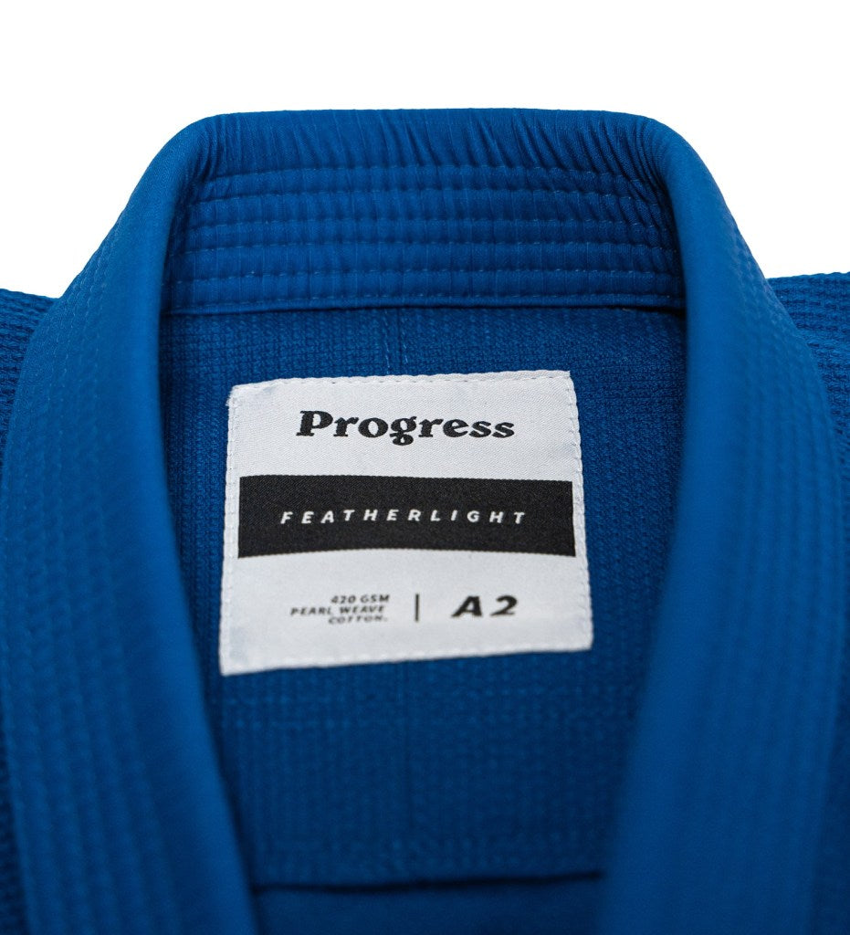 Progress Jiu Jitsu BJJ Gi Featherlight Lightweight Competition, blau
