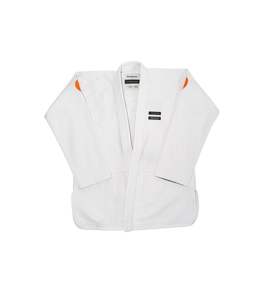 Progress Jiu Jitsu BJJ Gi Featherlight Lightweight Competition, weiss