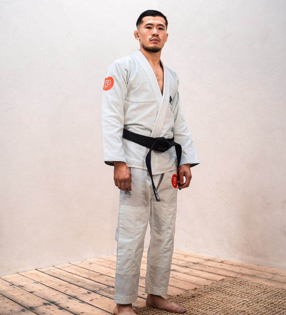 Progress Jiu Jitsu BJJ Gi Featherlight Lightweight Competition, weiss