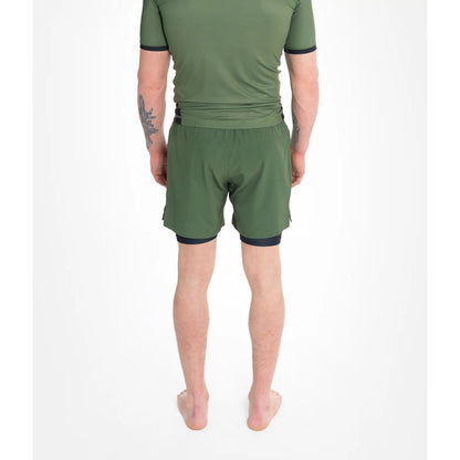 Progress Jiu Jitsu Fight Shorts Academy Plus Hybrid, grün