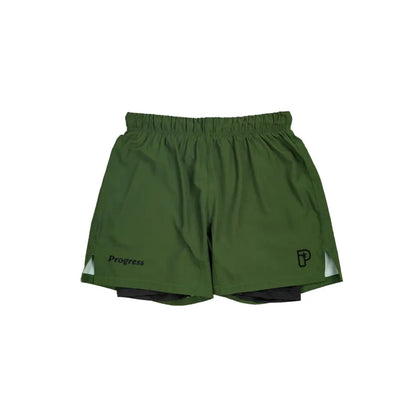 Progress Jiu Jitsu Fight Shorts Academy Plus Hybrid, grün