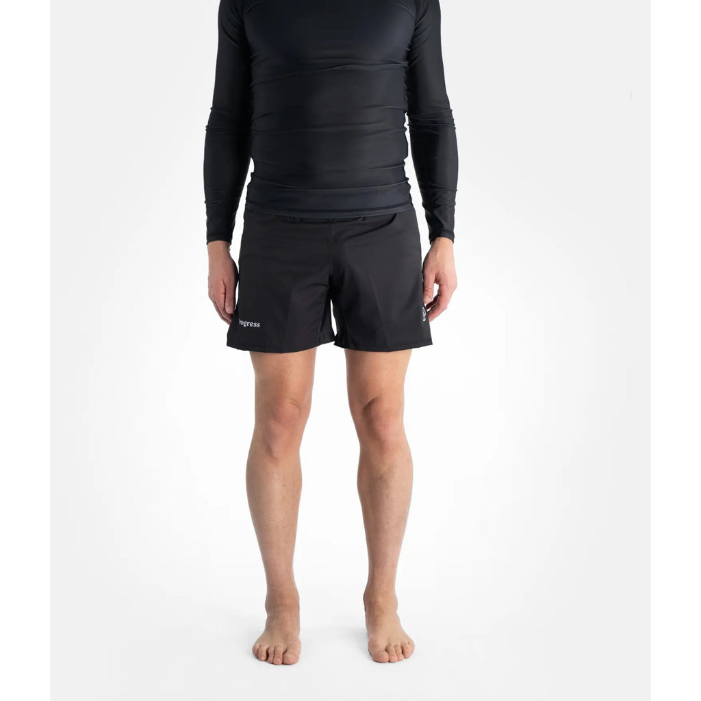 Progress Jiu Jitsu Fight Shorts Academy, schwarz