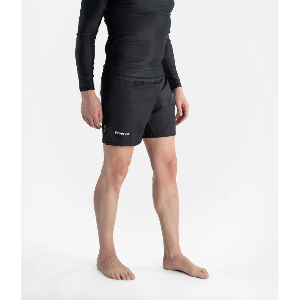 Progress Jiu Jitsu Fight Shorts Academy, schwarz
