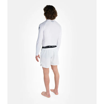 Progress Jiu Jitsu Rashguard LS Academy, weiss