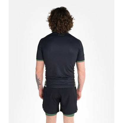 Progress Jiu Jitsu Rashguard SS Academy Plus, schwarz-grün