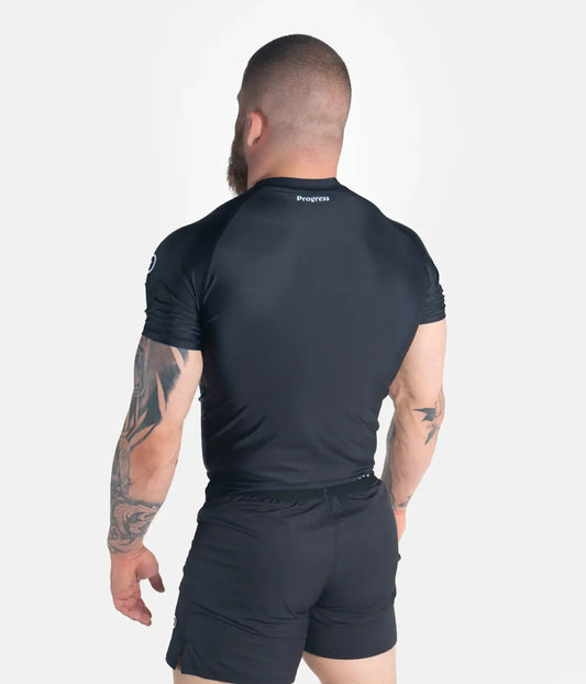 Progress Jiu Jitsu Rashguard SS Academy, schwarz