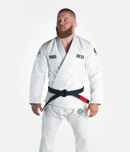 Progress Jiu Jitsu BJJ Gi The Panther, weiss
