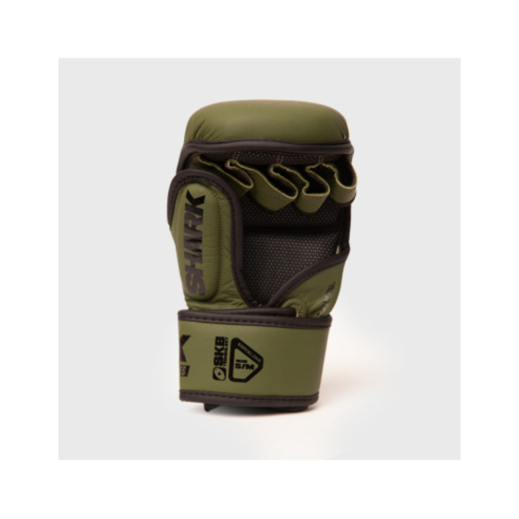 Shark Boxing MMA Sparring Handschuhe Pro Combat, grün-schwarz