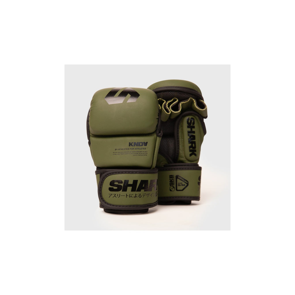 Shark Boxing MMA Sparring Handschuhe Pro Combat, grün-schwarz