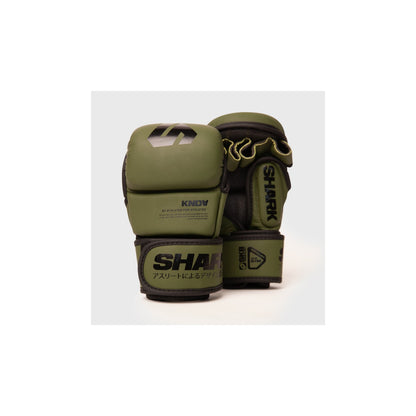 Shark Boxing MMA Sparring Handschuhe Pro Combat, grün-schwarz