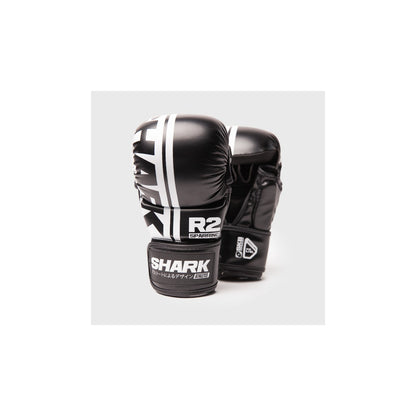 Shark Boxing MMA Sparring Handschuhe R2, schwarz-weiss