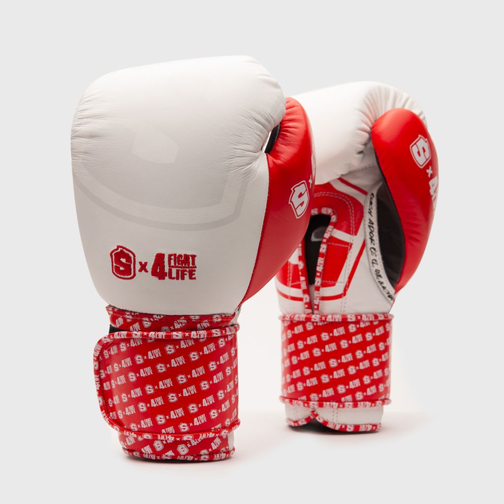 Shark Boxing Boxhandschuhe X Fight4Life, weiss-rot