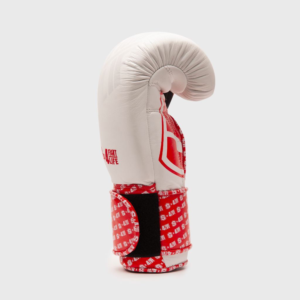 Shark Boxing Boxhandschuhe X Fight4Life, weiss-rot