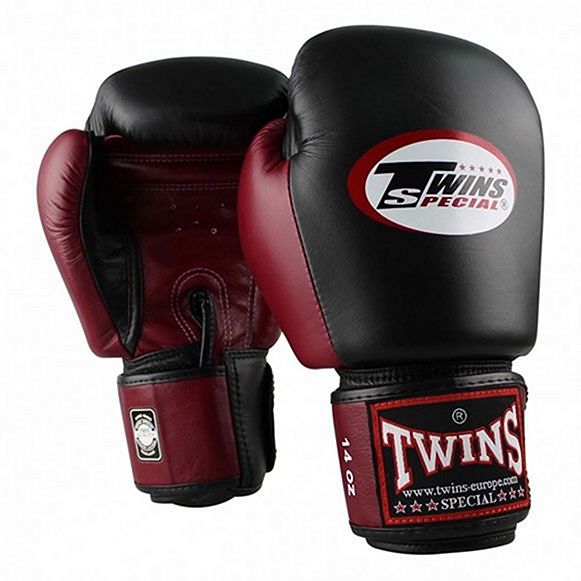 Twins Special Boxhandschuhe BGVL 3, schwarz-rot