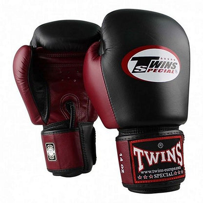 Twins Special Boxhandschuhe BGVL 3, schwarz-rot